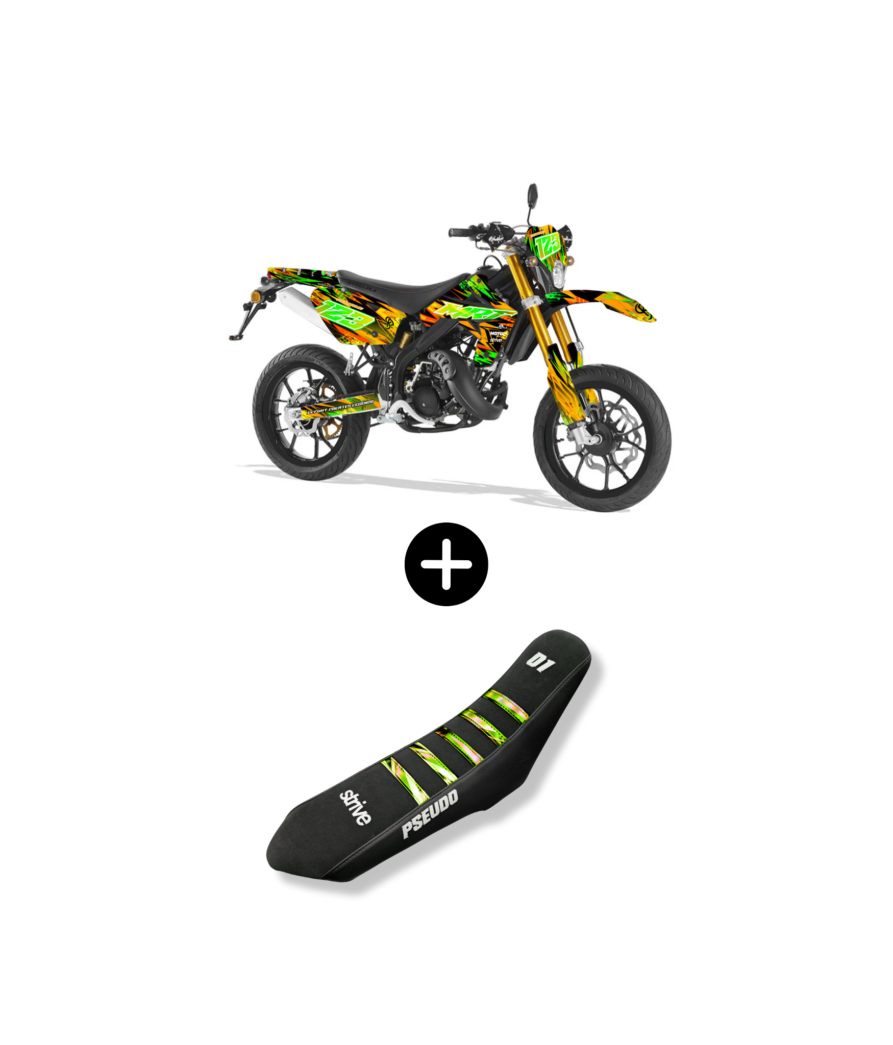 PACK ULTIME – KIT DECO MXTROPIC - PERSONNALISABLE + HOUSSE DE SELLE OFFERTE