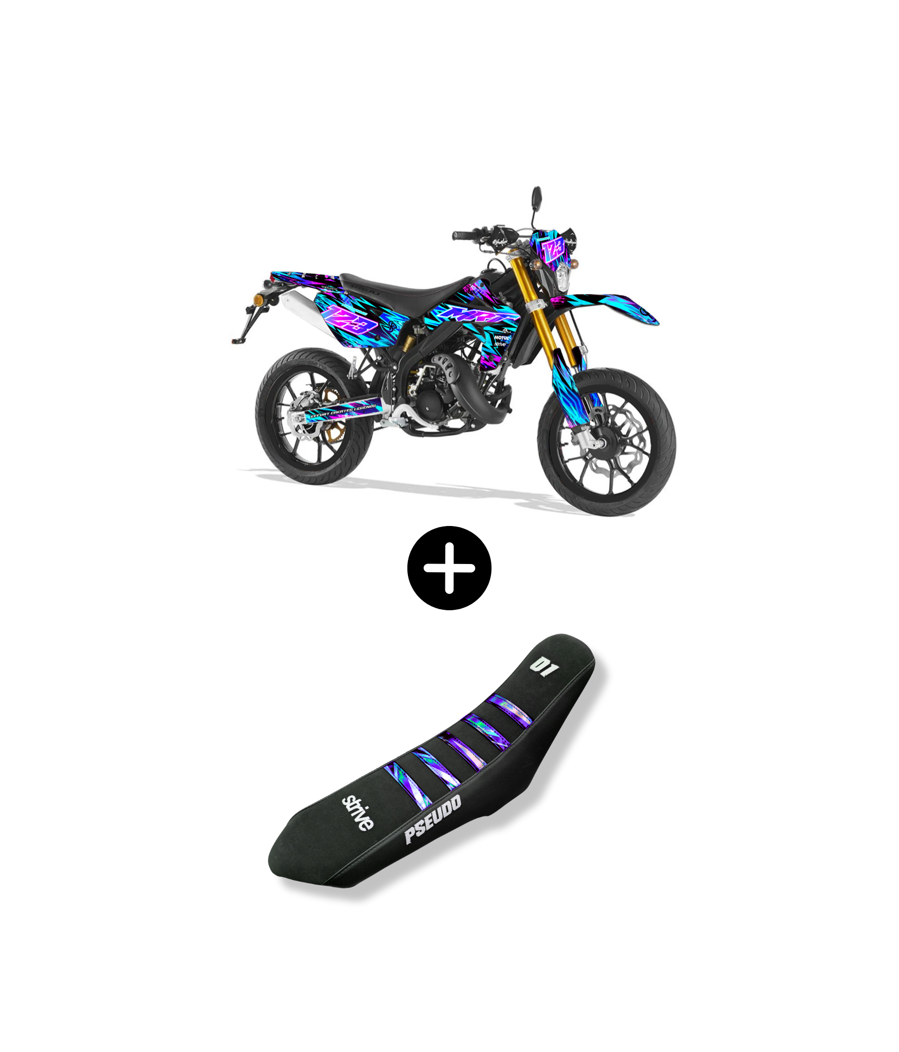 PACK ULTIME – KIT DECO STORM - PERSONNALISABLE + HOUSSE DE SELLE OFFERTE